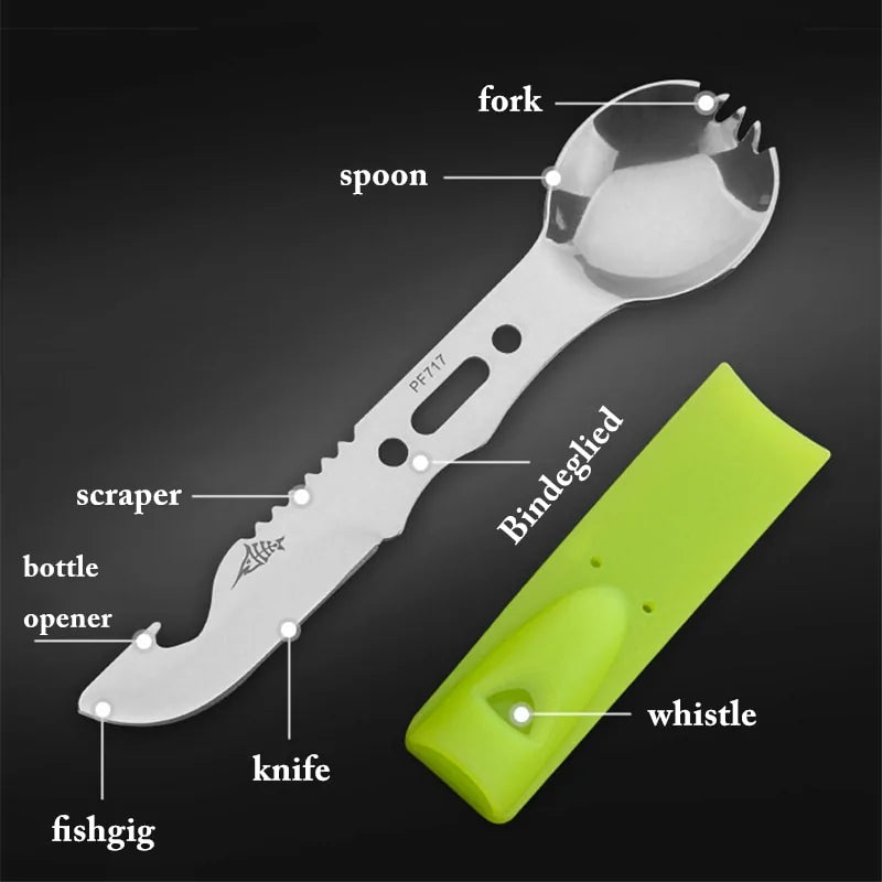 Multifunctional Camping Cookware Spoon Fork